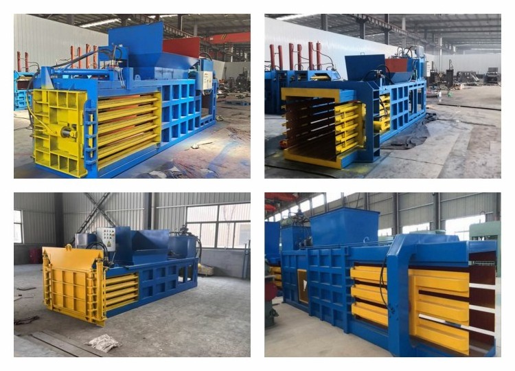 small hydraulic horizontal plastic bottles carton waste paper baler machine square pine straw silage alfalfa baler compactor