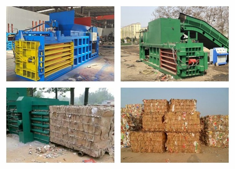 waste carton plastic baler for used clothing small horizontal baler pine straw silage alfalfa baler machine for sale