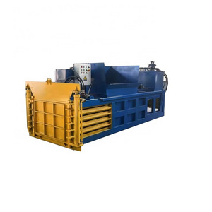 small hydraulic horizontal plastic bottles carton waste paper baler machine square pine straw silage alfalfa baler compactor