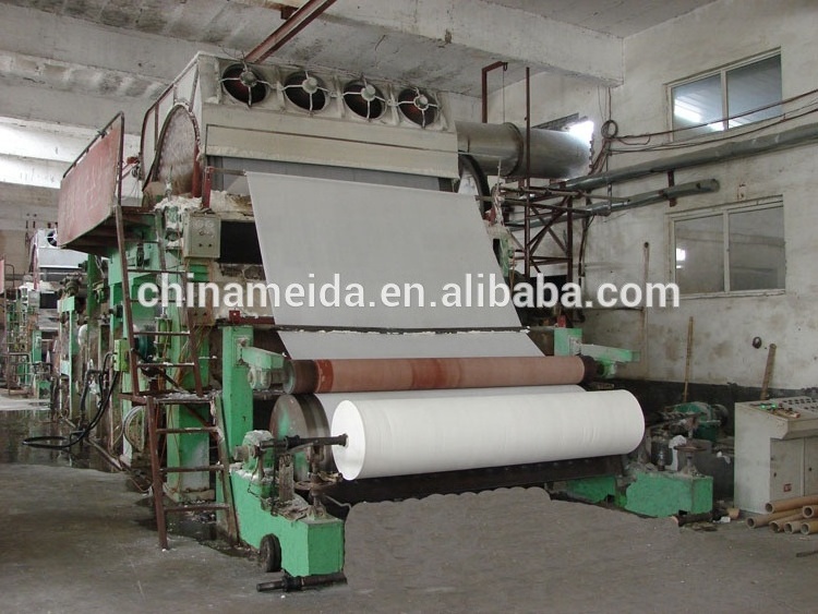 Jumbo tissue paper roll making machine waste paper recycle machinery toilet tissue paper making machine production line