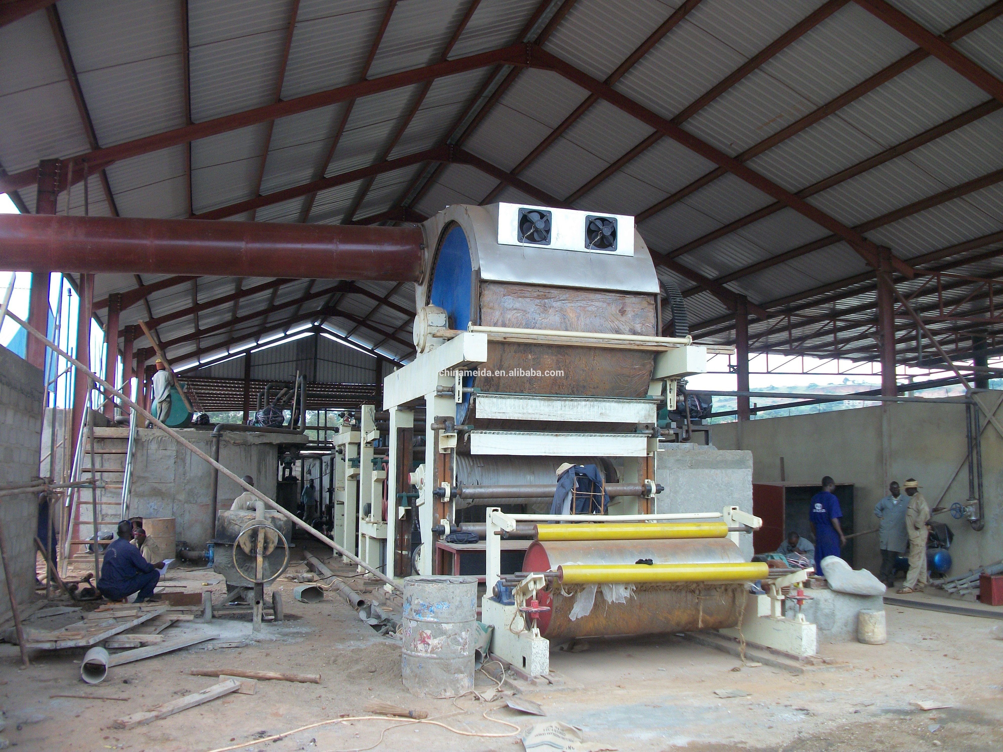 small toilet paper production line waste paper virgin wood pulp molding machine tissue paper making machine