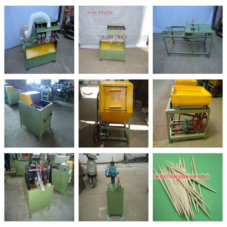 Factory complete automatic high quality wood bamboo toothpick production making machine manufacturing food skewer