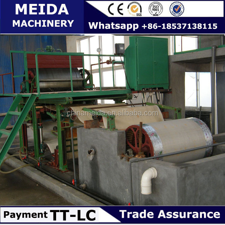 small toilet paper production line waste paper virgin wood pulp molding machine tissue paper making machine