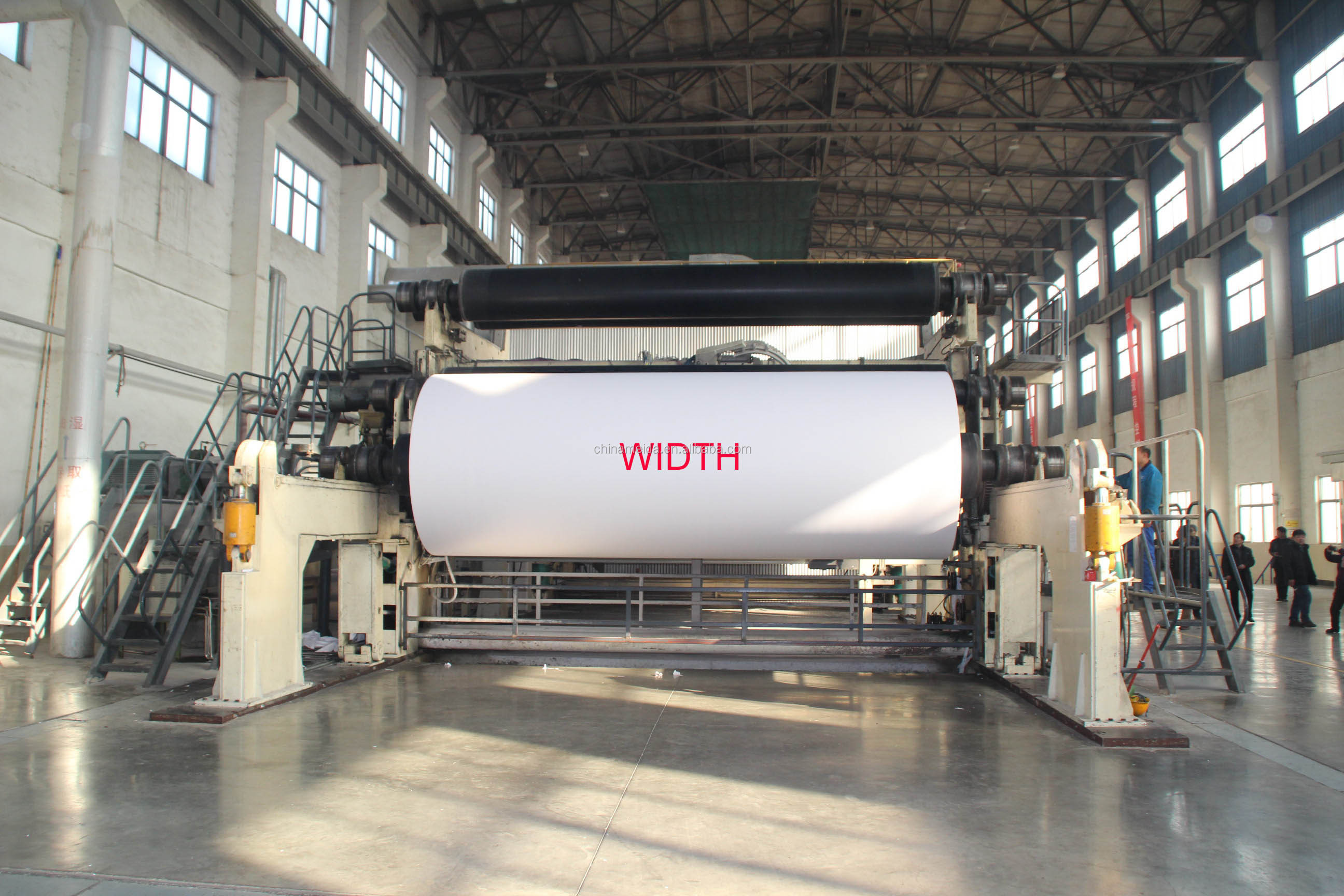 Jumbo tissue paper roll making machine waste paper recycle machinery toilet tissue paper making machine production line