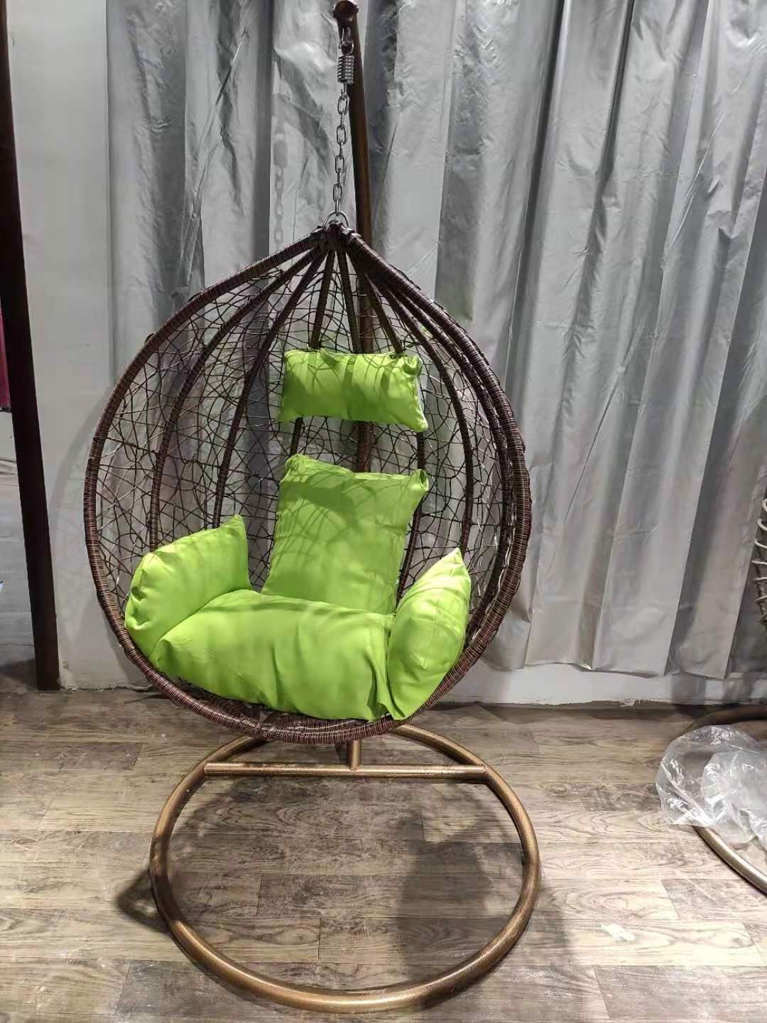 Outdoor Hanging Egg Chair Swing With Stand Garden Furniture