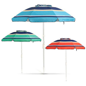 Hot Sale Customized Outdoor Sunshade Foldable and Rotatable Leisure Beach Umbrella