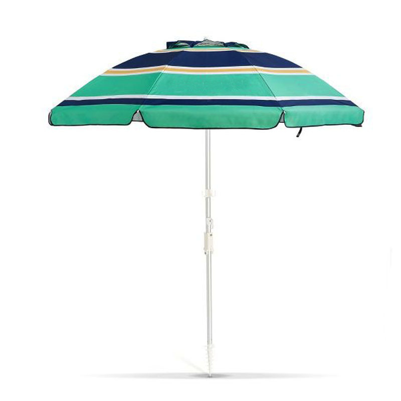 Hot Sale Customized Outdoor Sunshade Foldable and Rotatable Leisure Beach Umbrella