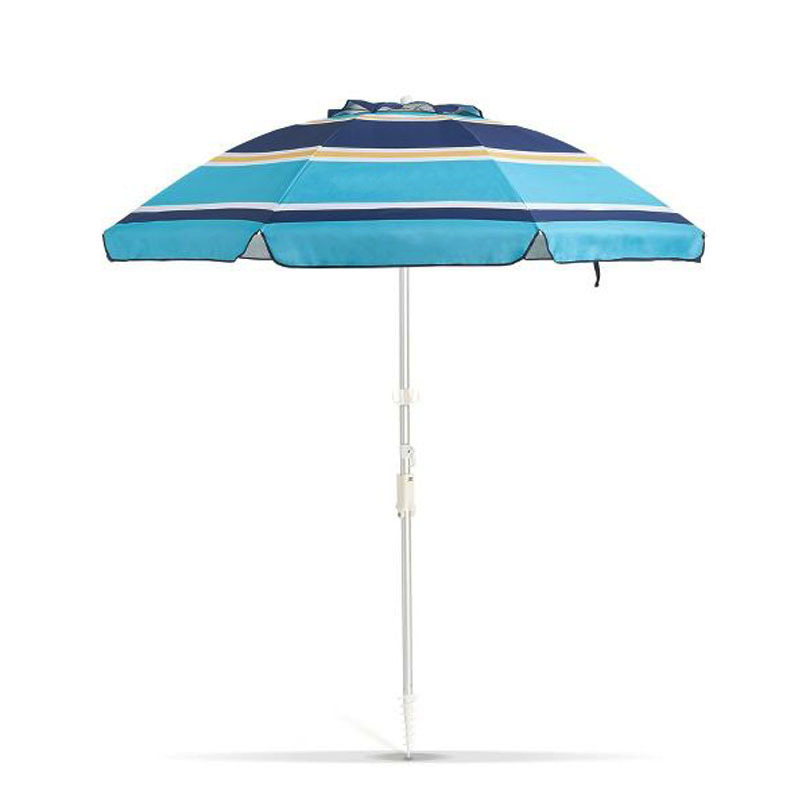 Hot Sale Customized Outdoor Sunshade Foldable and Rotatable Leisure Beach Umbrella