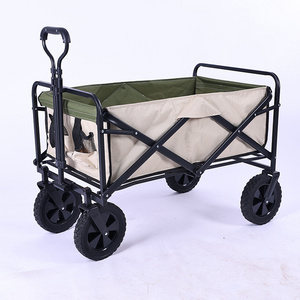 Steel Frame outdoor garden camping foldable cart wagon