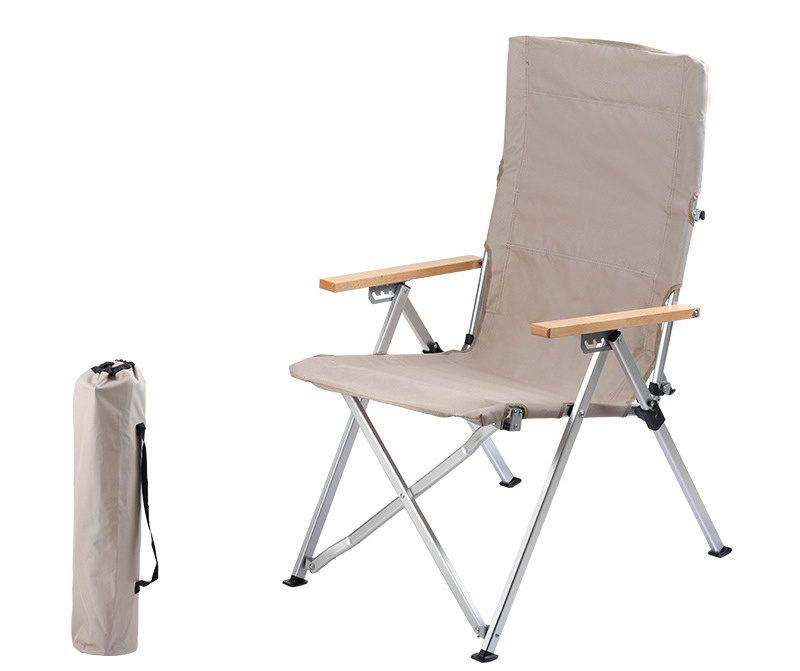 High Quality Outdoor Lightweight Retro Chair Reclining Patio Folding Camping Beach Chair