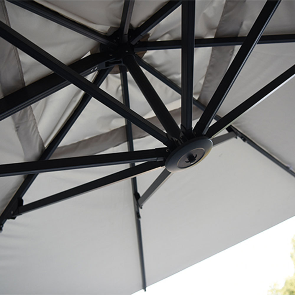 Mefo Garden Sombrilla Quitasol Diameter 4m Square Patio Umbrella 8 Ribs Patio Outdoor Umbrella For Beach Hotel Or Garden