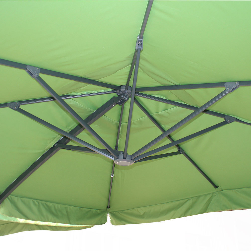 Mefo Garden Sombrilla Quitasol 10ft Double Heads Big Sunshade Double Canopy Patio Cantilever Umbrella