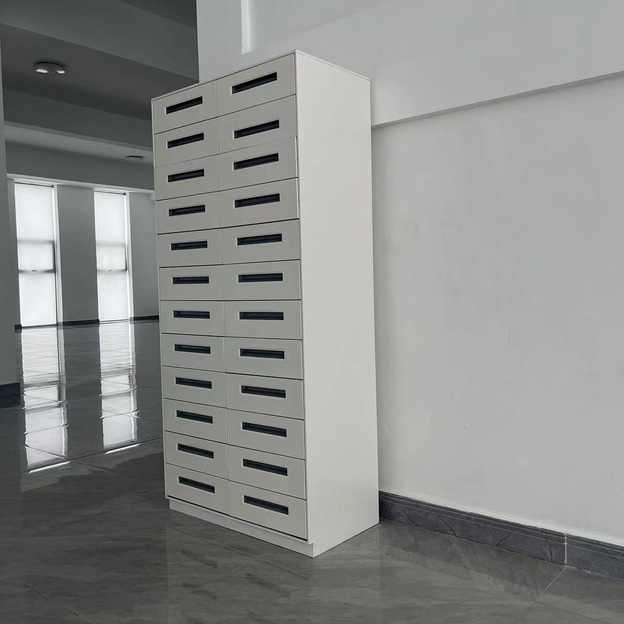 Modern 24-Drawer Metal Steel Office Locker Storage Cabinet Home Office Supermarket Office Building School Hospital Workshop Use