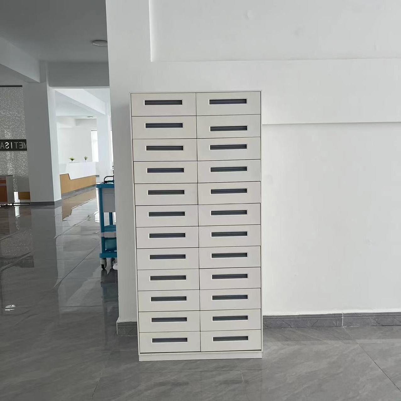 Modern 24-Drawer Metal Steel Office Locker Storage Cabinet for Home Office Supermarket Office Building for School Hospital Use