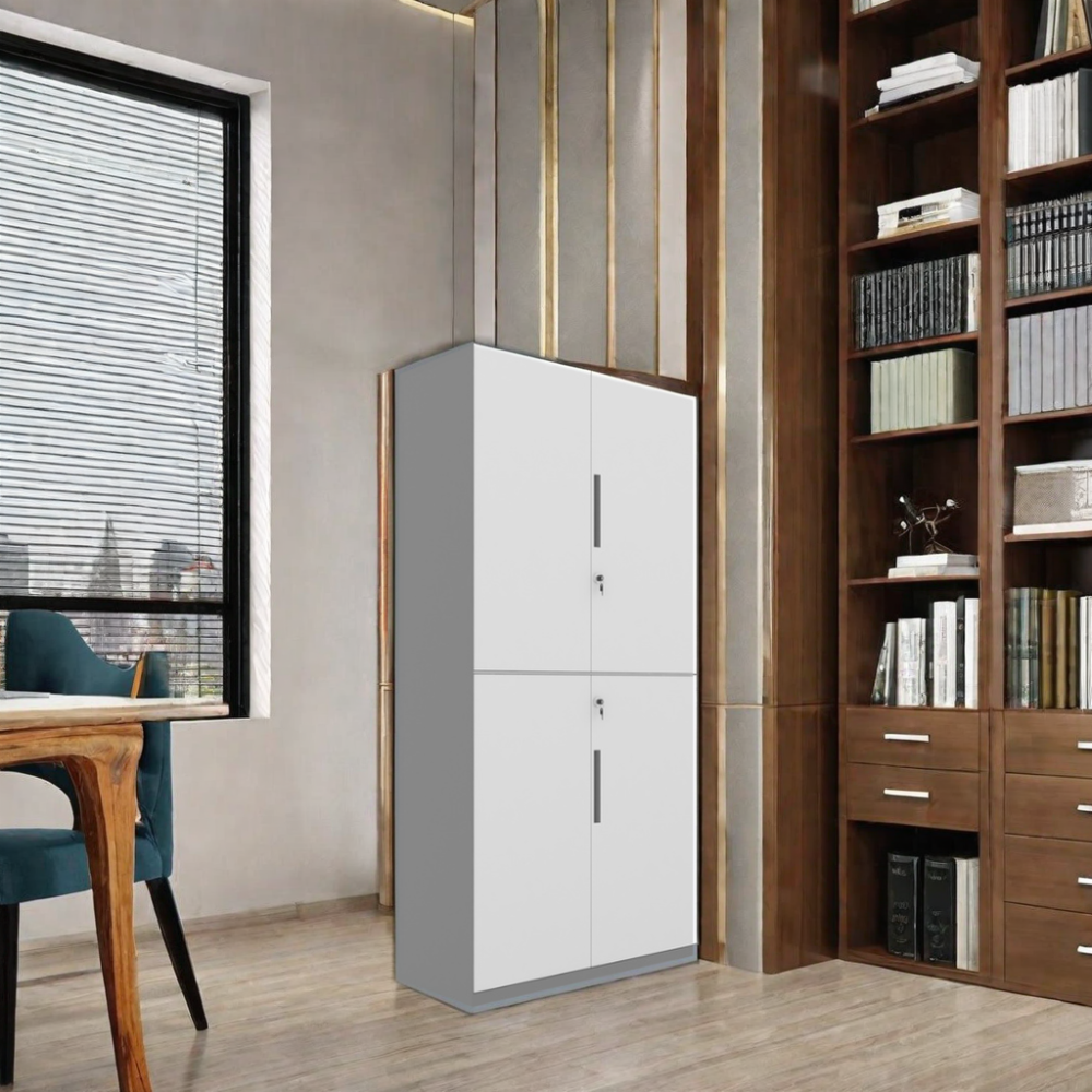 Hot Sale Office Home Furniture Two Section Hanging Door Office Storage Cabinets Steel Filing Cabinet