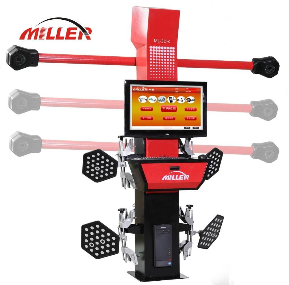 MILLER 3d car alingment equipment ,movable beam /3D wheel alignment machine ,CE certififacte