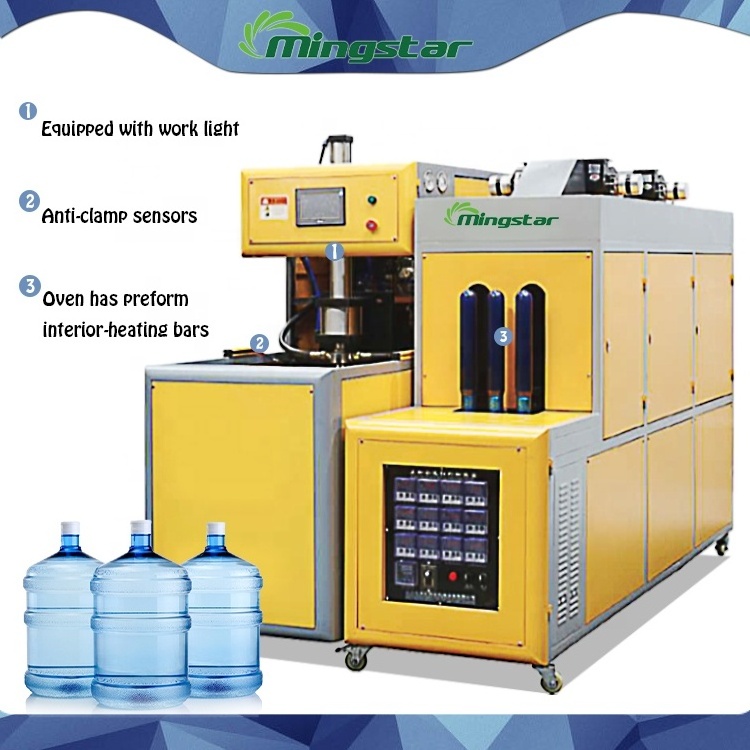 semi-auto pet 5 gallon water blow molding 50cl to 60cl machines bottle blowing machine