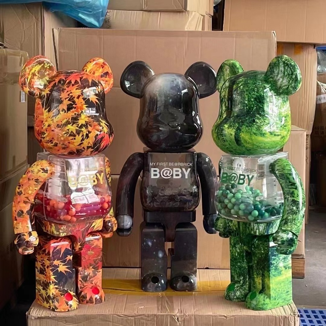 Bearbrick 1000% Starry Sky 2G Violent Bear Acrylic Box Decoration Trendy Toy Doll