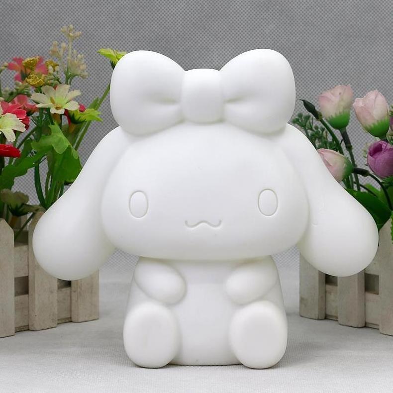 New non-plaster doll white embryo piggy bank handmade diy graffiti toy large vinyl paint wholesale