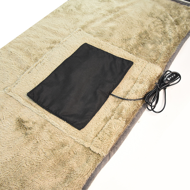 USB Battery Heating Outdoor Travel Picnic Warm Sherpa Waterproof Recycled Down Camping Heating Electric puffy Blanket