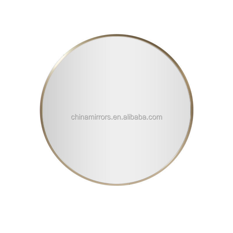 Round Mirror 70cm Circle Wall Mirror Metal Framed Large Hanging Decorative Mirrors for Wall Bathroom Bedroom