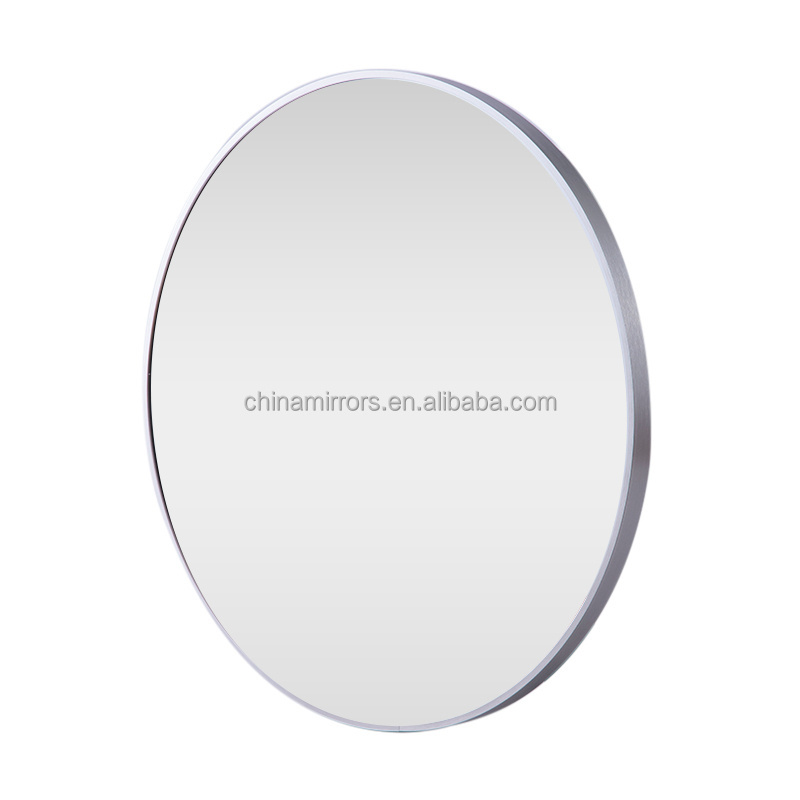 Round Mirror 70cm Circle Wall Mirror Metal Framed Large Hanging Decorative Mirrors for Wall Bathroom Bedroom