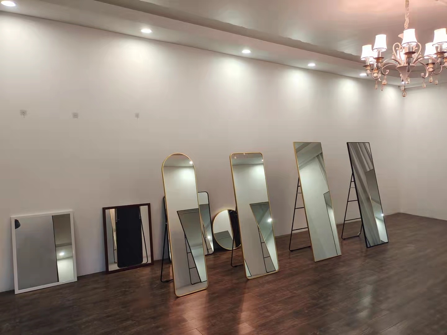 Factory direct wholesale full body mirror floor standing mirror full length mirror with frame