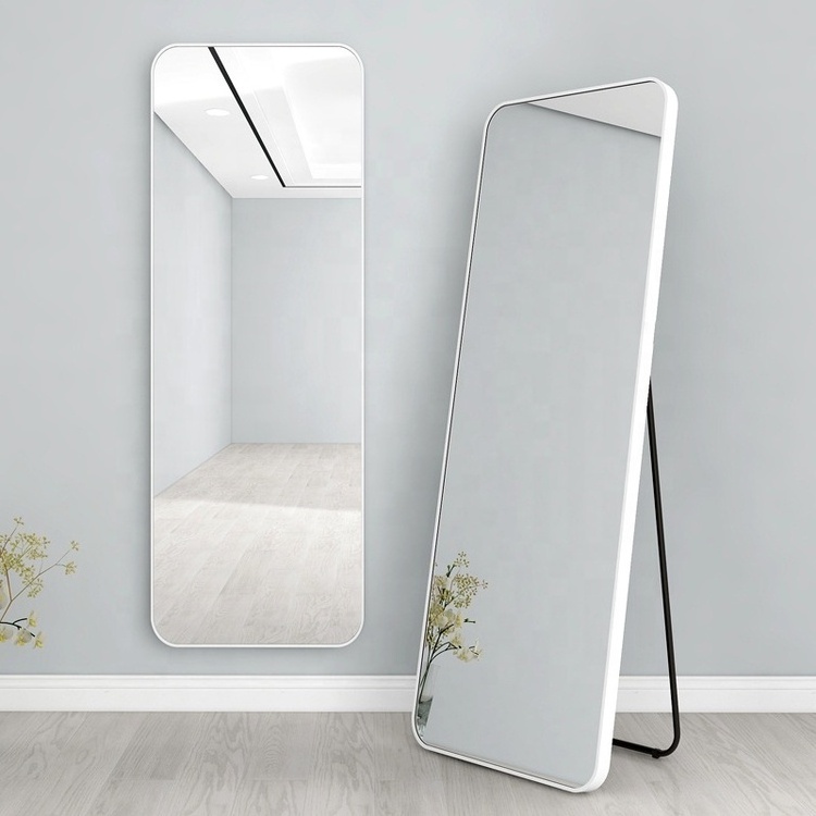 Factory direct wholesale full body mirror floor standing mirror full length mirror with frame