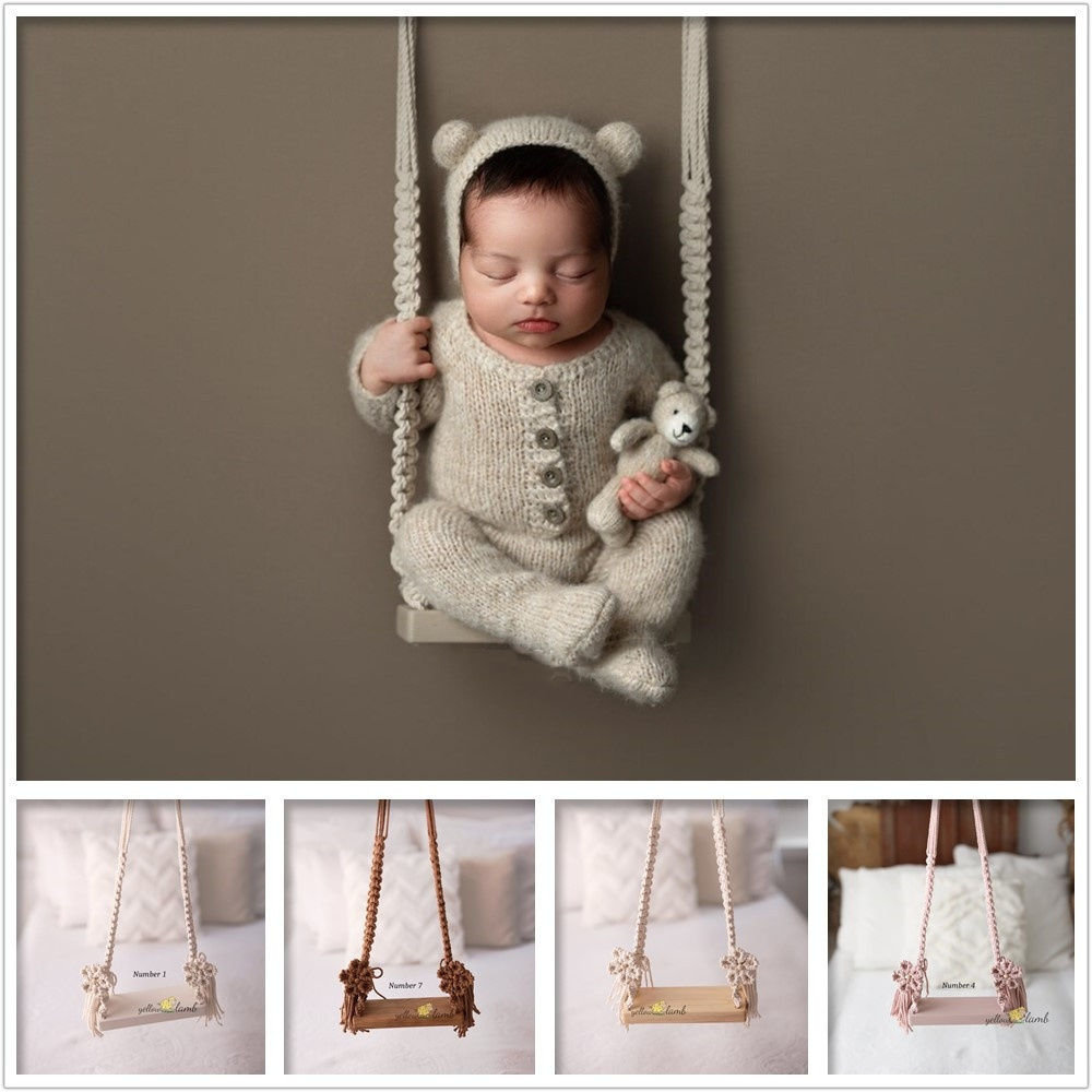 Customized Newborn Original Photography Props Hundred Days Baby Supplies Hanging Rope Swing