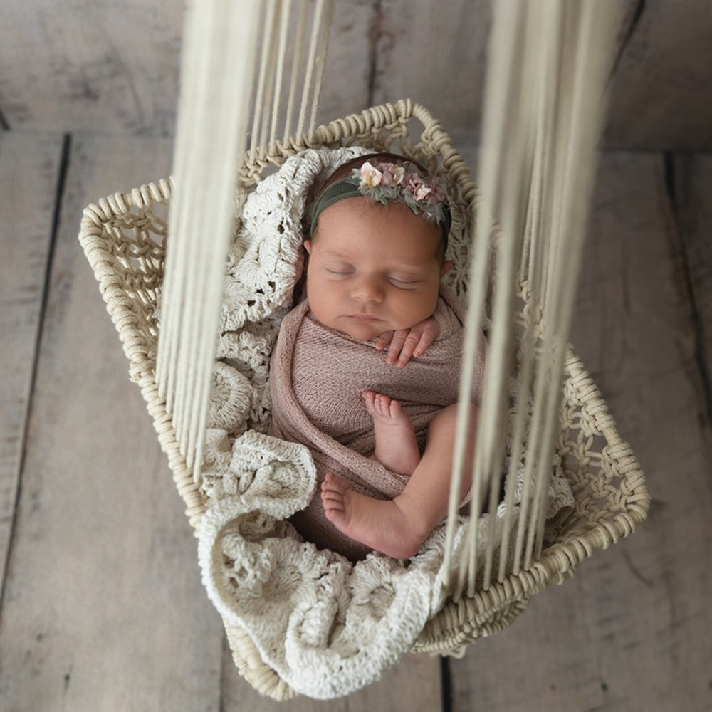 Newborn photography props hammock baby supplies lace swing photo studio commemorative photo photography props hammock