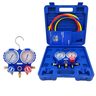 Wholesale Digital Hvac 4 way manifold gauge  Refrigerant Pressure Gauge Set hvac system gauge kit