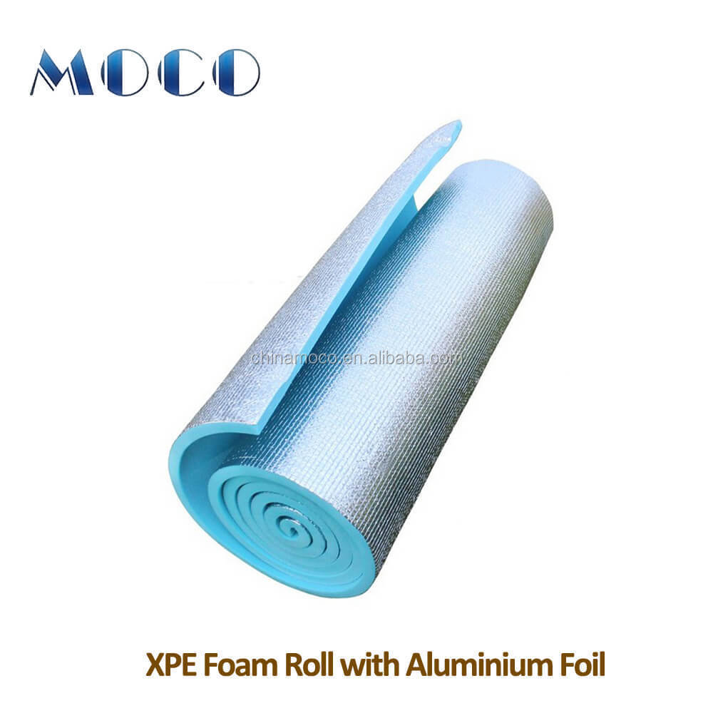 Self-adhesive Rubber Foam Sheets Insulation with Aluminum Foil aluminium foil thermal insulation foam sheet insulation foam roll