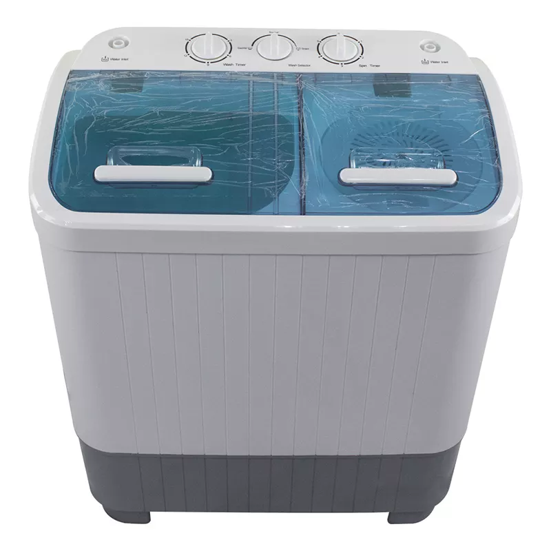 Mini Automatic Washing Machine Has Two Tub For Washing Clothes With Spin Dryer