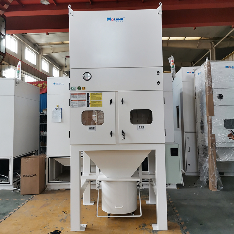 Industrial Polishing Dust Collector / 5.5KW Welding Fume Dust Extractor / Pulse Jet Industrial Vacuum Air Cleaner