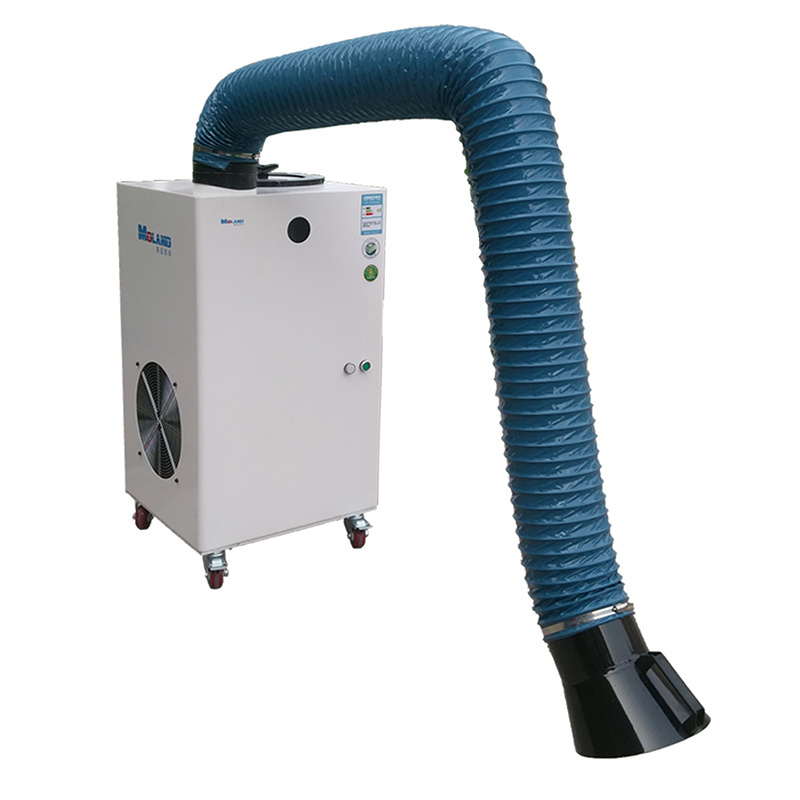 High Efficient Industrial Mobile Portable Dust Collector Welding Smoke Fume Extractor For Laser Smoke