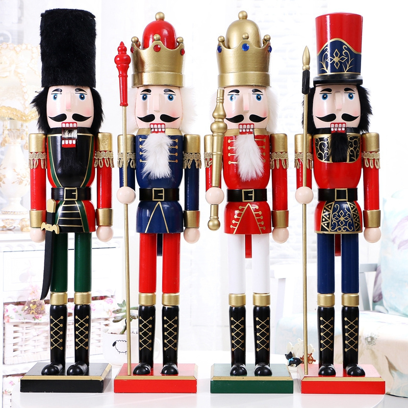 Certificated Hot sell Wholesale custom  large wood industrial 6ft life size outdoor christmas soldier wooden nutcracker