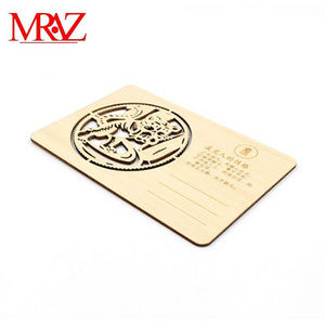 wholesale cheap price good veneer blank wood gift business name card