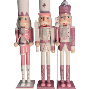 M58393 50cm Wholesale Christmas home decorations pink large Life size 6ft nutcrackers