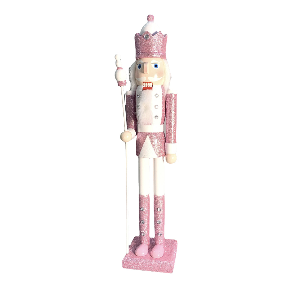 M58393 50cm Wholesale Christmas home decorations pink large Life size 6ft nutcrackers