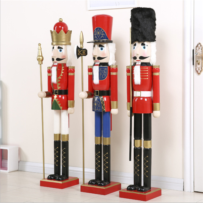 wholesale outdoor 60cm wooden 6ft life size large toy soldier nutcracker