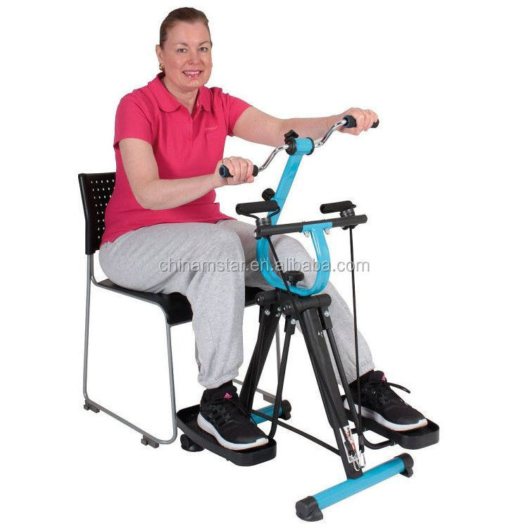 All In One Home Gym Equipment Dual Bike Exercise Machine Crossfit Mini Pedal Bike With Resistance Band for the Elderly