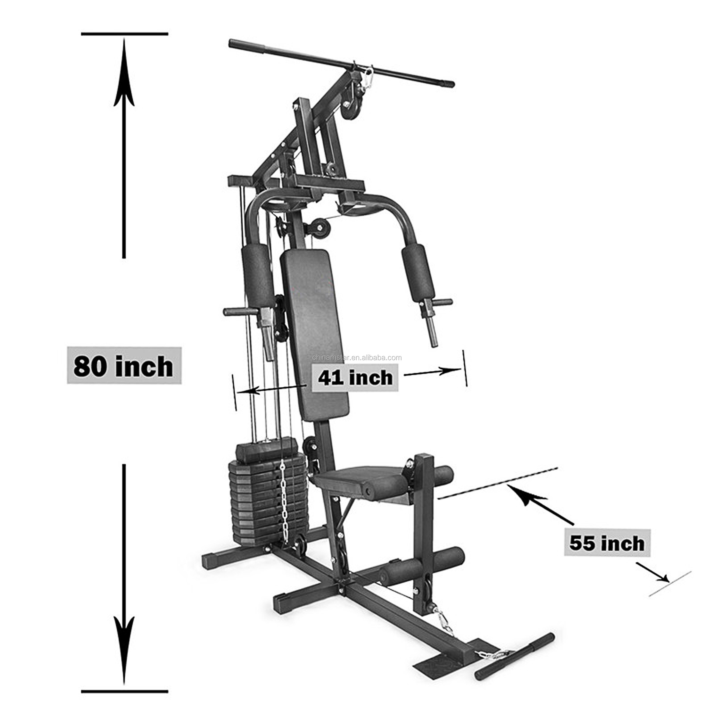 Home Gym Sales Fitness Equipment Total Gym Used Weight Bench XJJ-7000