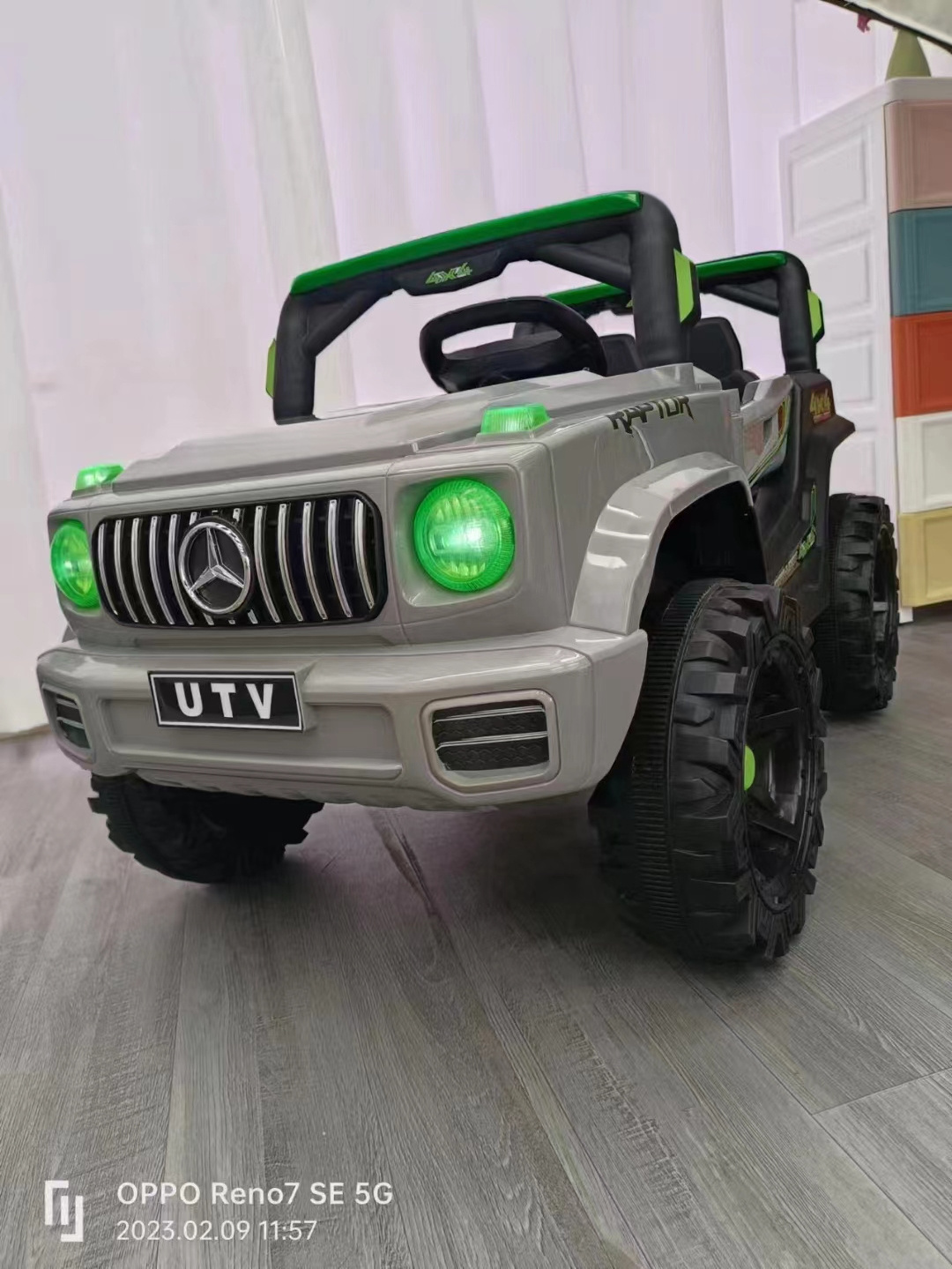 2024 New Remote Control  6V Electric Kids Ride On Truck with Trailer for Children