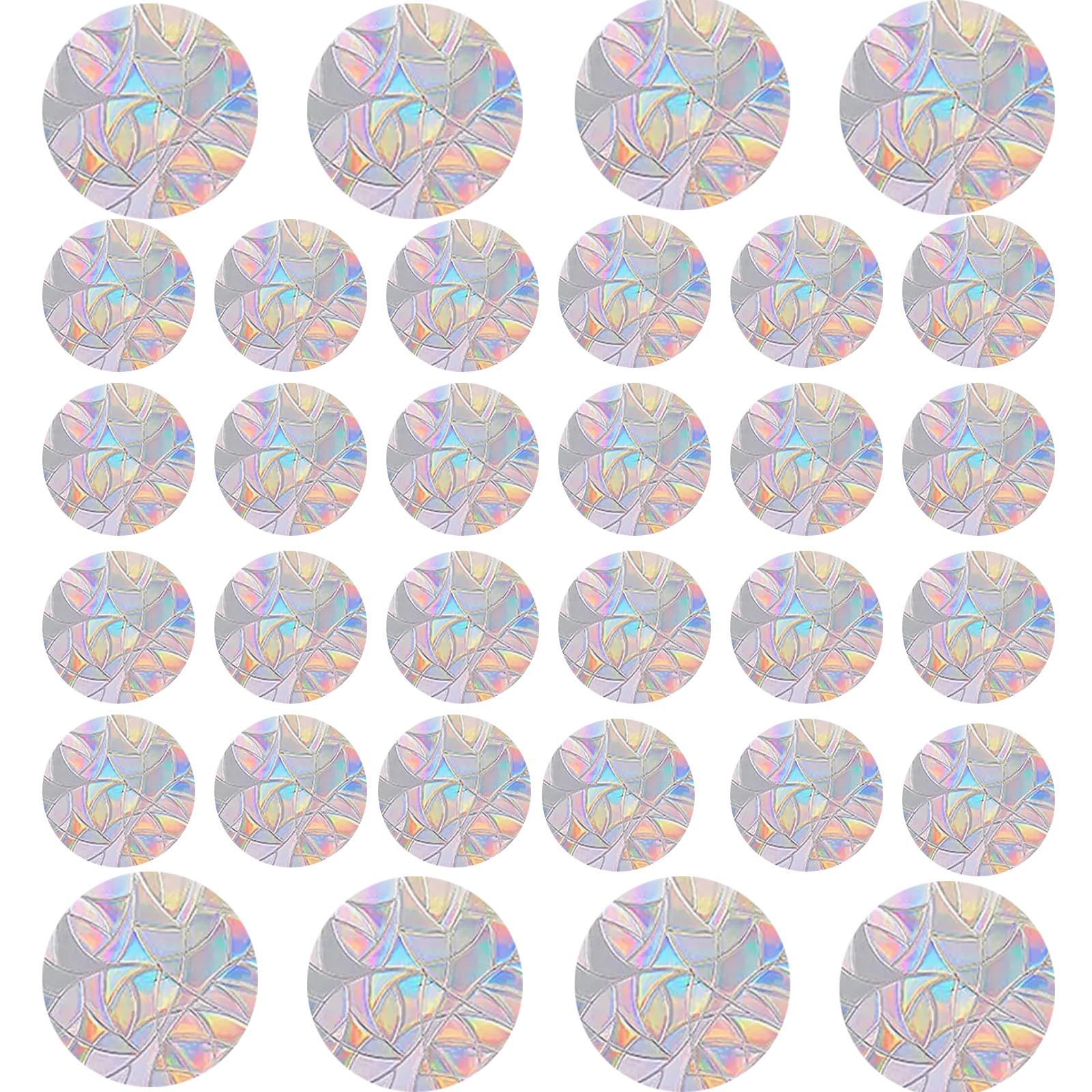 Holographic Vinyl sticker window decal custom rainbow sun catcher wall stickers window cling Anti-Collision