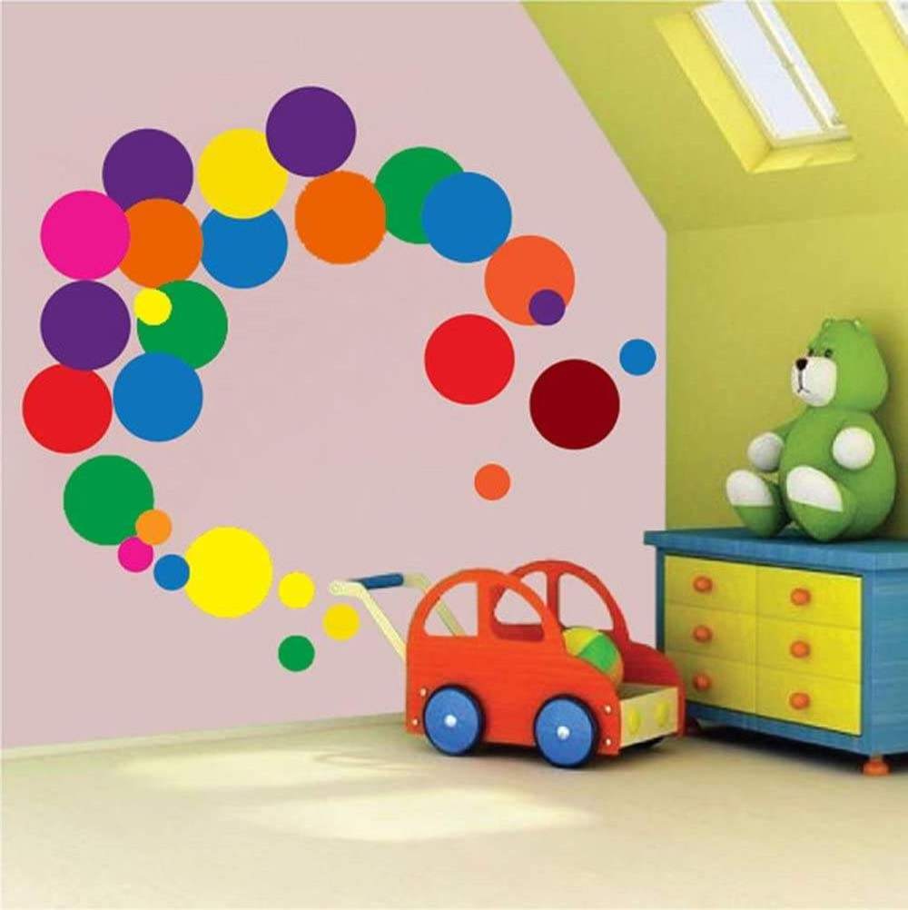 Myway Polka Dots Wall Decals Easy to Peel&Stick Wall Stickers for Kids Room Dot Decor Round Wall Stickers Pegatinas Para Pared