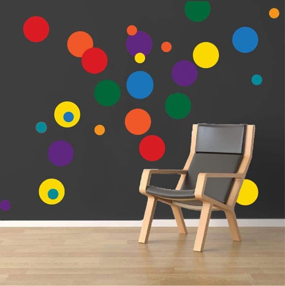 Myway Polka Dots Wall Decals Easy to Peel&Stick Wall Stickers for Kids Room Dot Decor Round Wall Stickers Pegatinas Para Pared