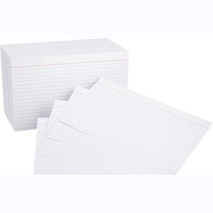 Ruled Index Cards 3 x 5-Inch Office Stationary Blank Index Cards ECO-Friendly Paper Lined White Index Note Cards