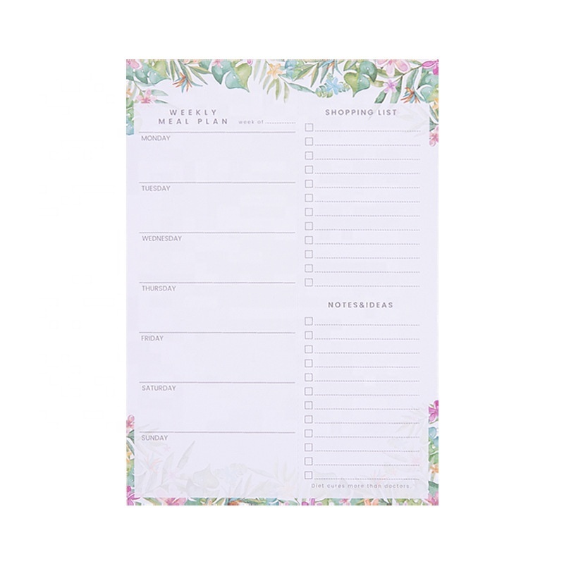 myway Luxury Custom Logo Size Weekly kawaii Memo Notepad for Promotion Gift School Office Use Paper and Plastic