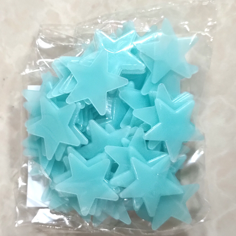 Hot Sale 3D Star Glow In The Dark Waterproof Home Decor Stickers for Wall Sticker Decoration Kids Room