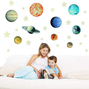 Glow In The Dark Stars Decals For Boys And Girls Rooms 3D Glowing Wall Sticker Removable Wall Stickers For Kids Room